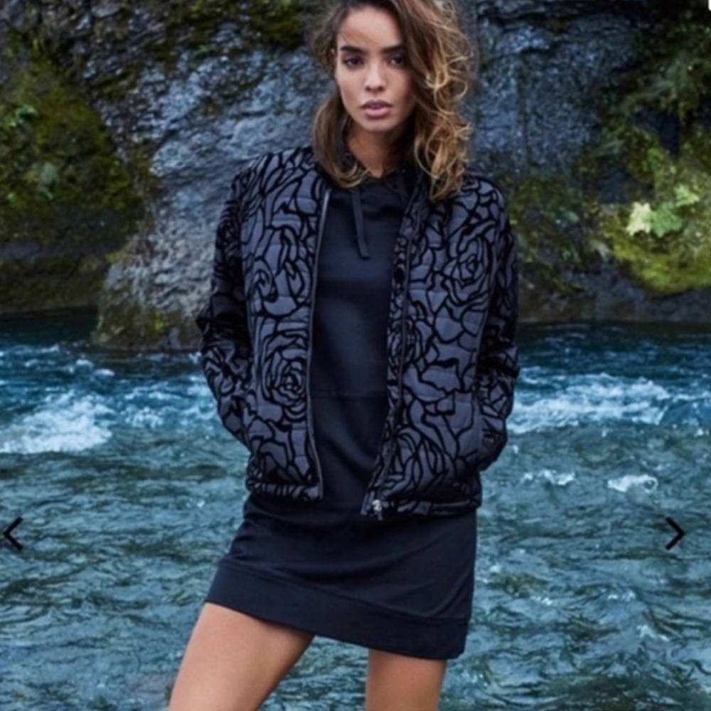 Fabletics Paola Black Rose Jacket - image 1